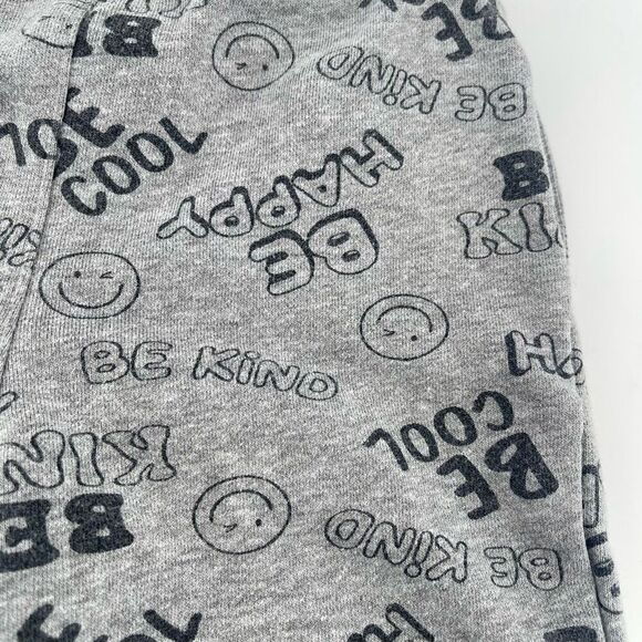 Garanimals Baby Boy’s Grey Be Kind, Be Happy, Be Cool Terry Shorts Size 24M - Picture 9 of 10